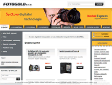 Tablet Screenshot of fotogold.cz